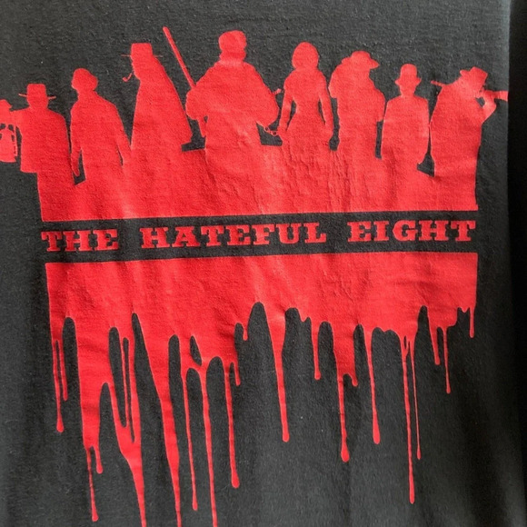 The  Hateful Eight Graphic Shirt Black Movie Promo Tee 2015 Sz M - Picture 3 of 7
